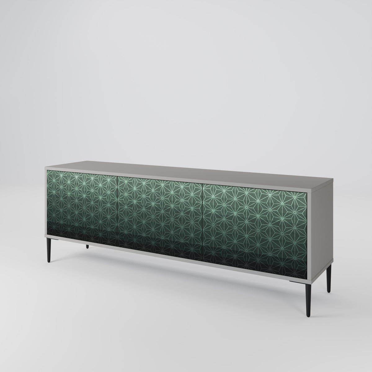 ORNAMENTAL GLIMMER Mueble de TV de 3 Puertas