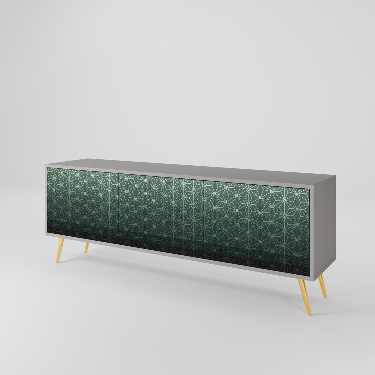 ORNAMENTAL GLIMMER Mueble de TV de 3 Puertas
