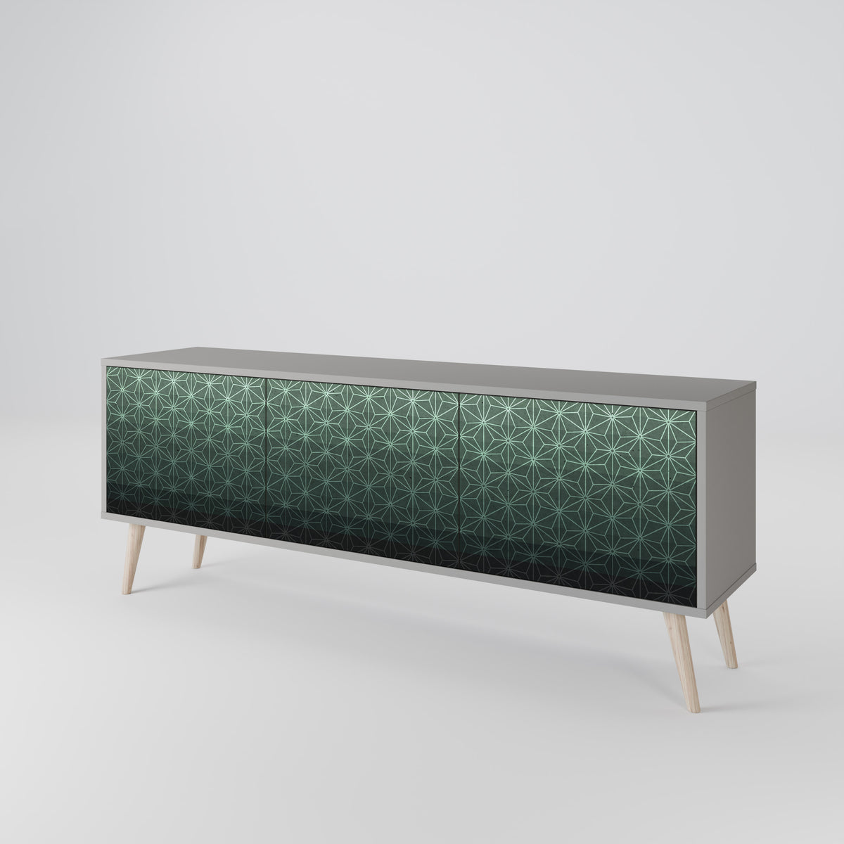 ORNAMENTAL GLIMMER Mueble de TV de 3 Puertas