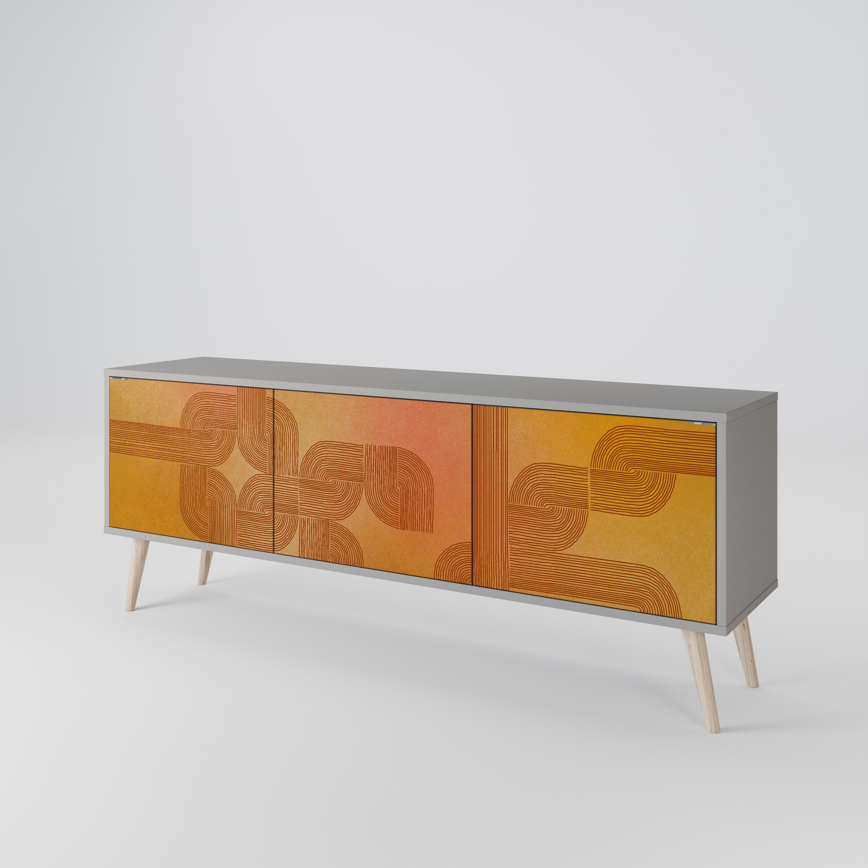 STRENGTHENING RELATION 3-Door TV Cabinet