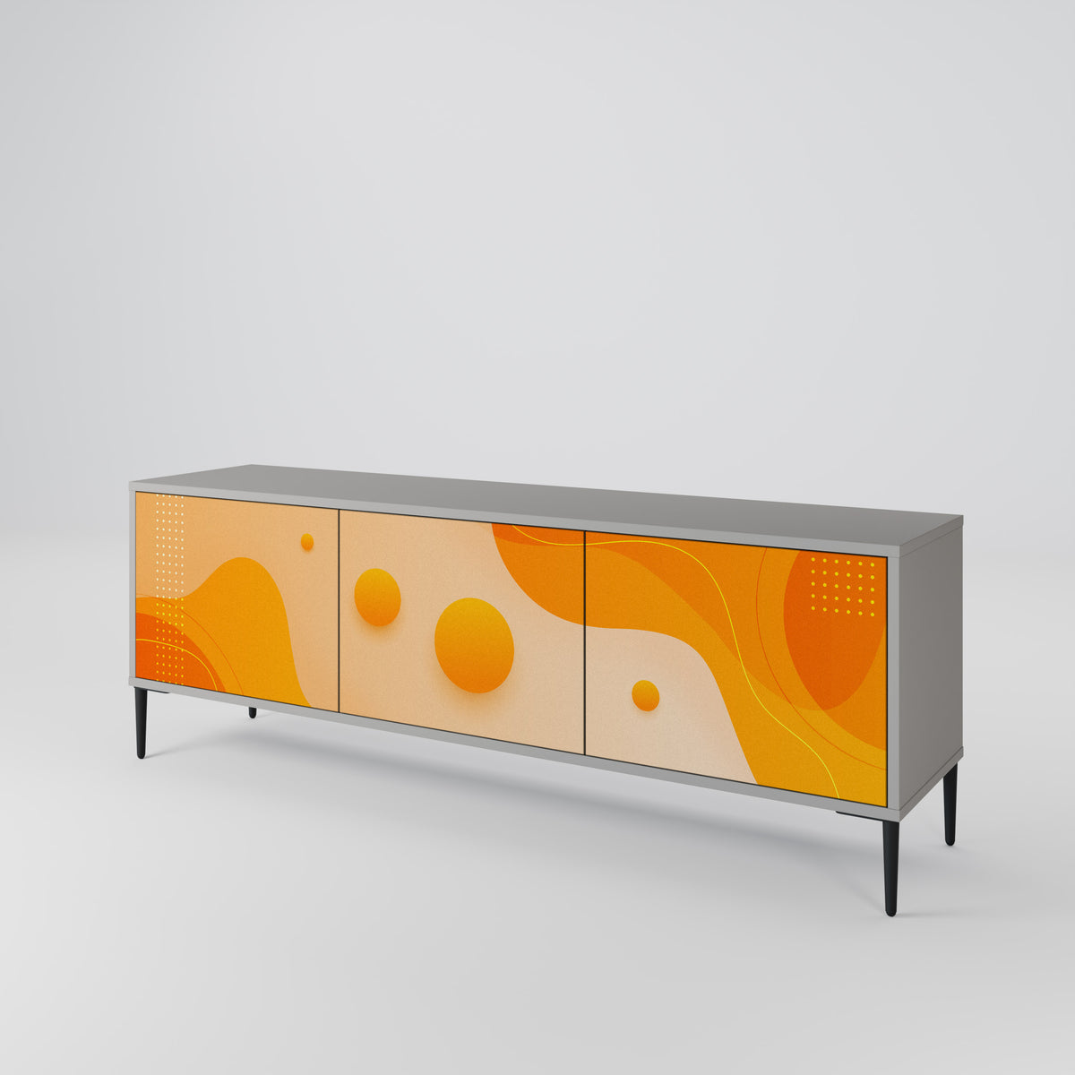 ORANGE ARRANGEMENT Mueble de TV de 3 Puertas