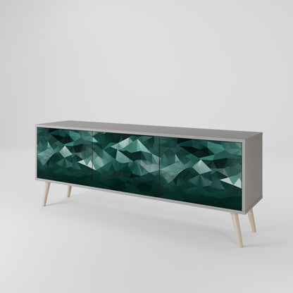 POLYGONAL FLOATING Mueble de TV de 3 Puertas