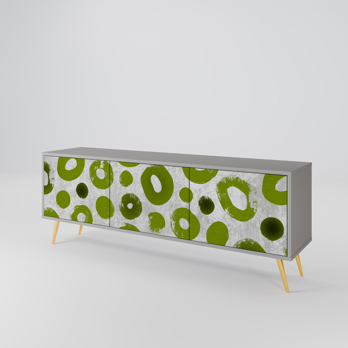 GREEN RHAPSODY Mueble de TV de 3 Puertas
