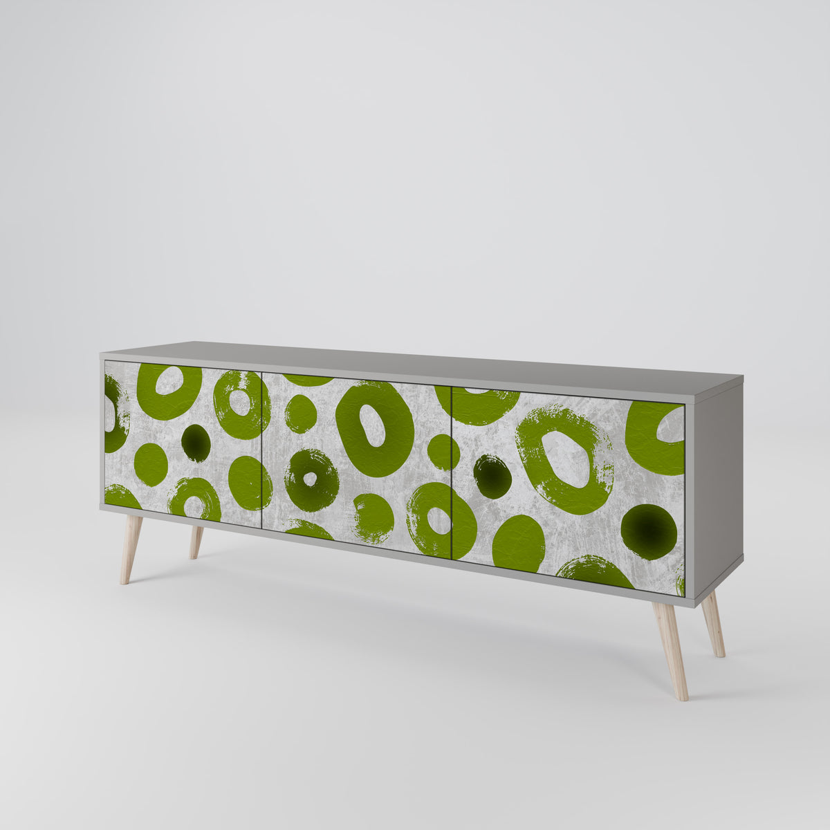 GREEN RHAPSODY Mueble de TV de 3 Puertas