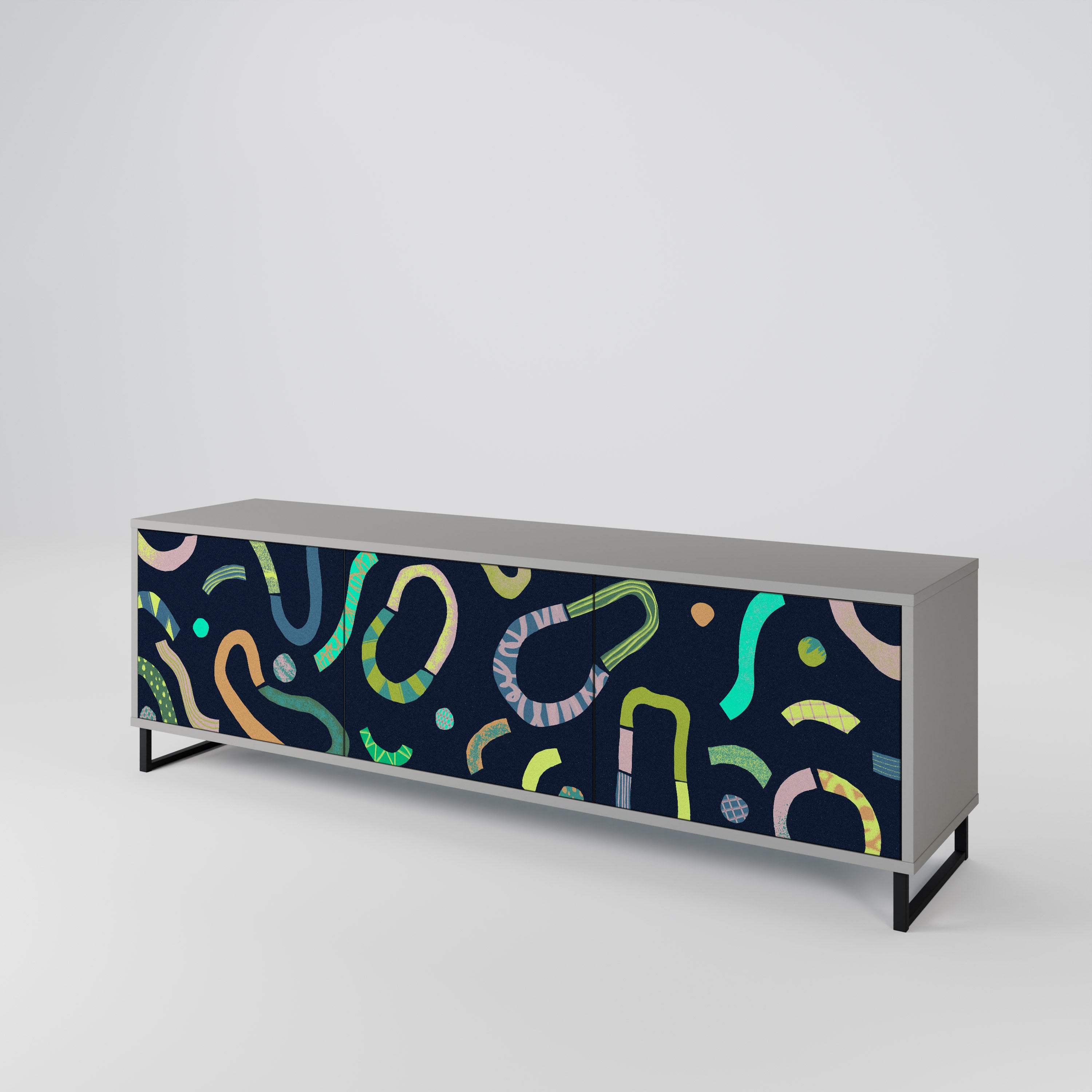 CONTRAST DANCE Mueble de TV de 3 Puertas