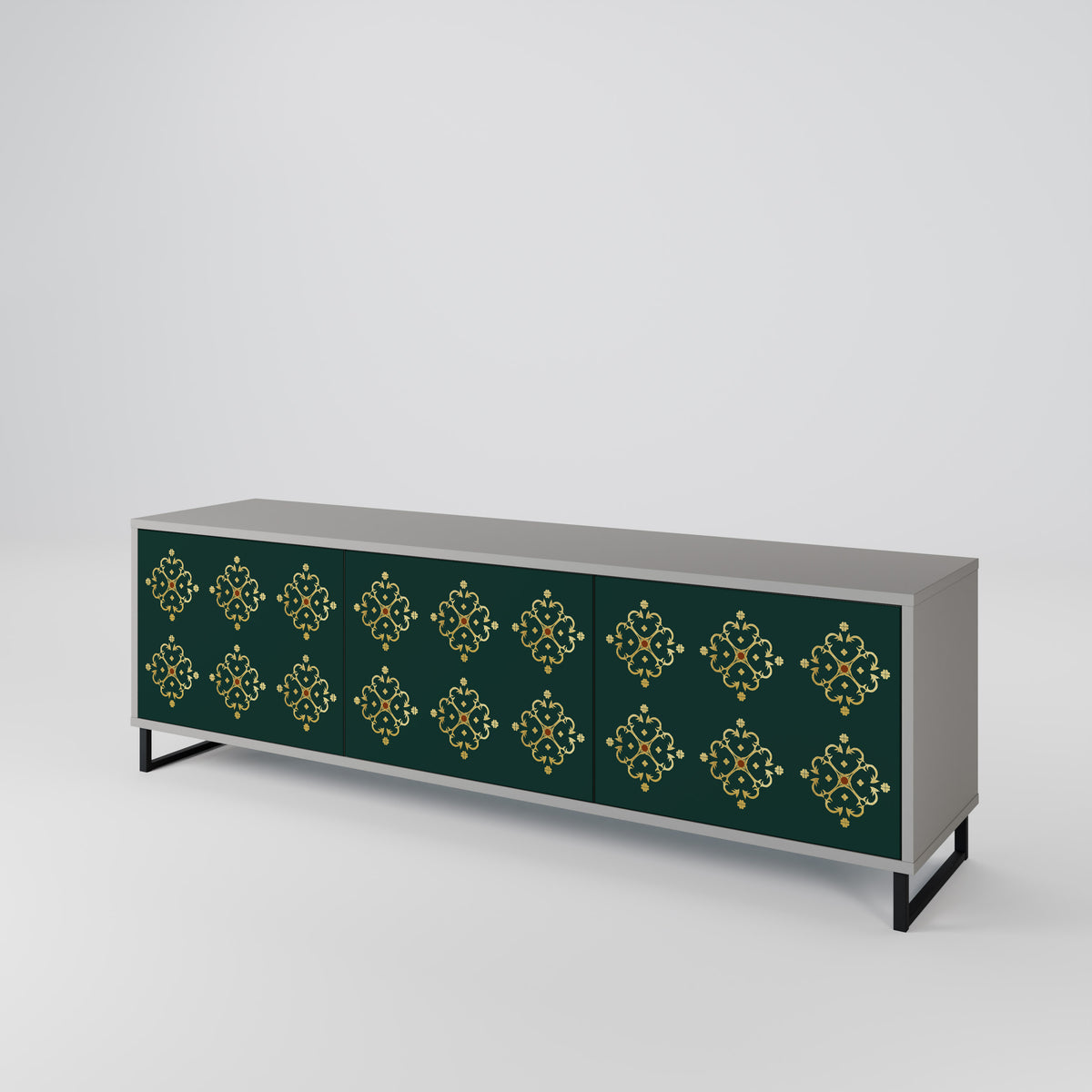 ROYAL MEDALLION Mueble de TV de 3 Puertas