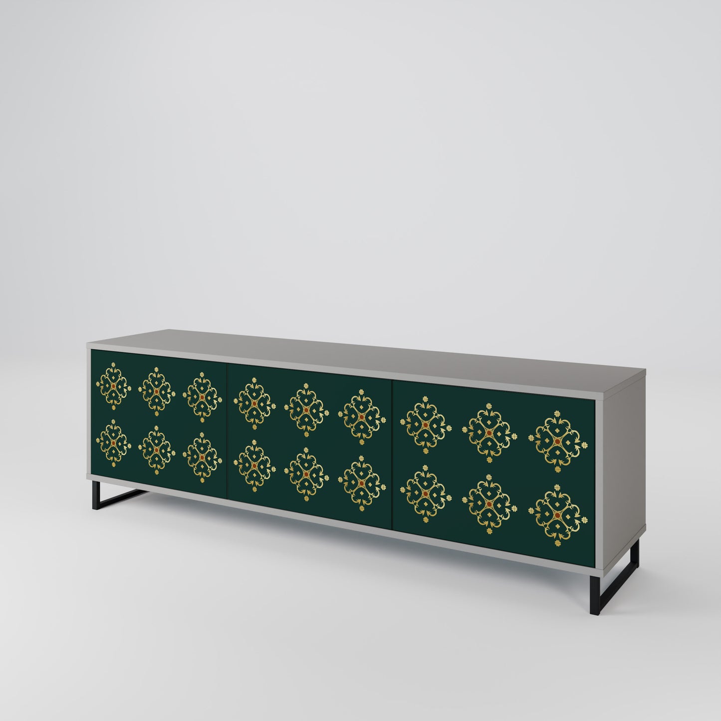 ROYAL MEDALLION Mueble de TV de 3 Puertas