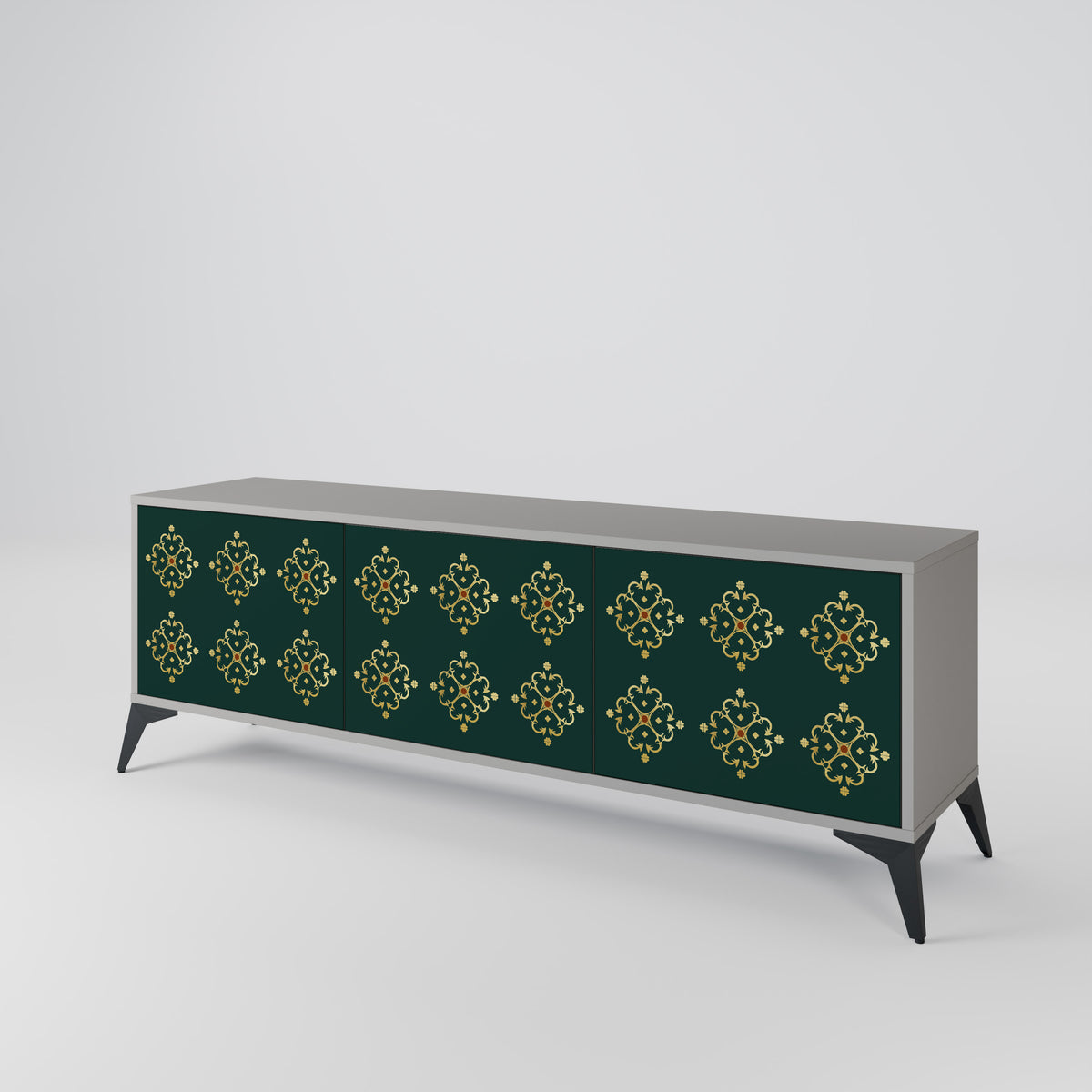 ROYAL MEDALLION Mueble de TV de 3 Puertas