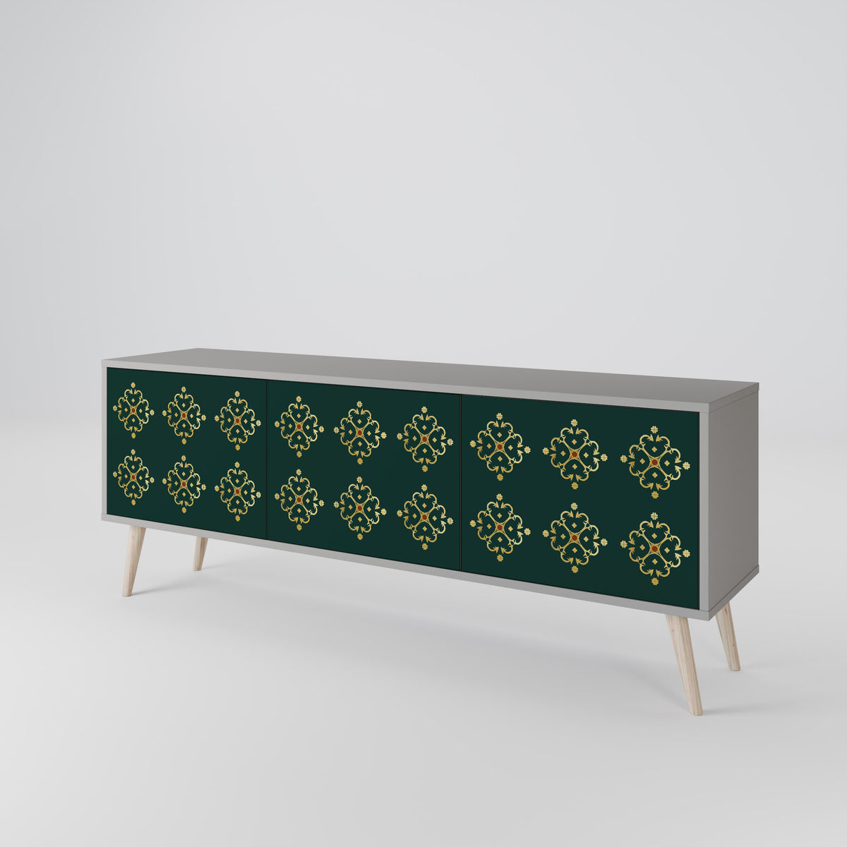 ROYAL MEDALLION Mueble de TV de 3 Puertas