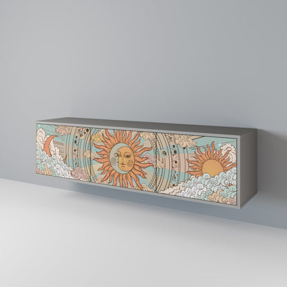 MYSTICAL STRUCTURE Mueble de TV de 3 Puertas