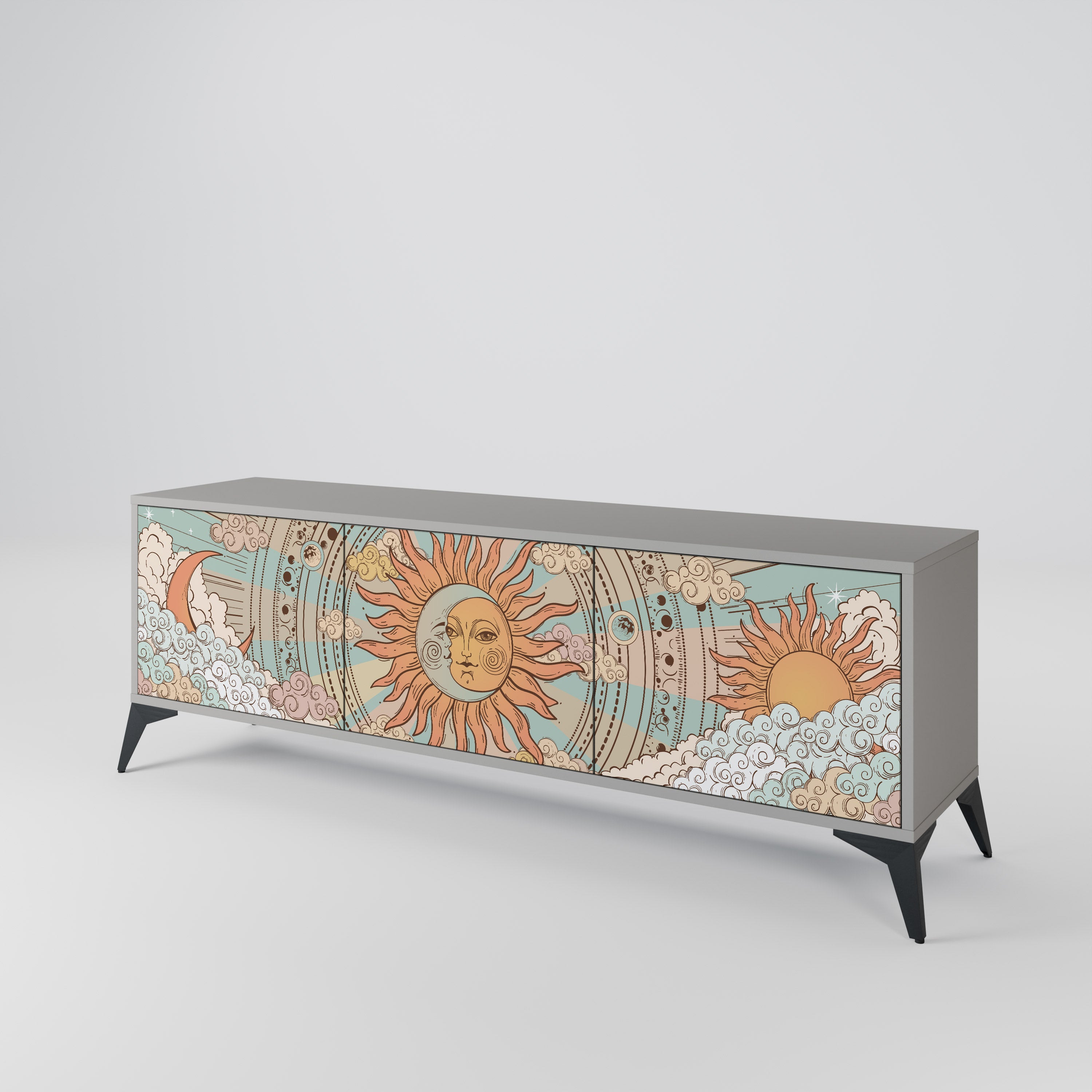 MYSTICAL STRUCTURE Mueble de TV de 3 Puertas