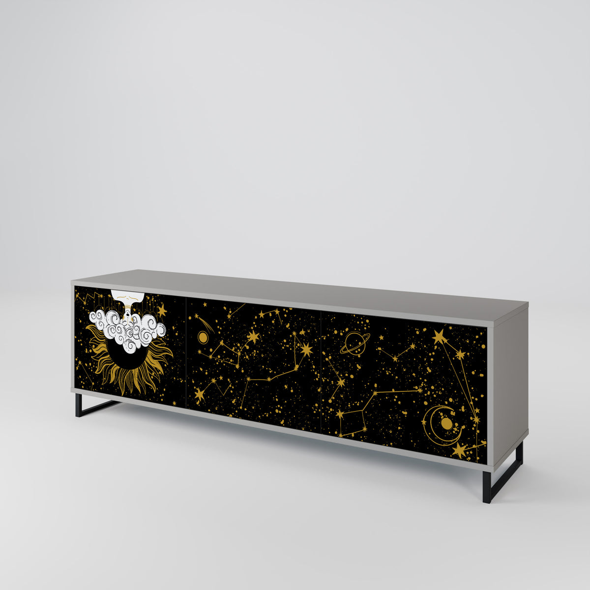 STELLAR CONSTELLATIONS Mueble de TV de 3 Puertas