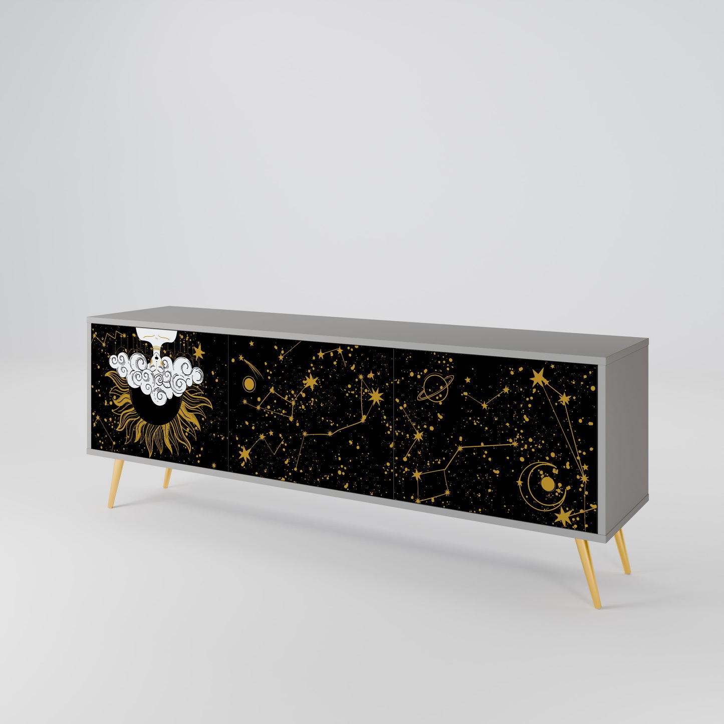 STELLAR CONSTELLATIONS Mueble de TV de 3 Puertas