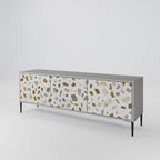 PIECES OF TOMORROW 3-Door TV Stand in Grey Finish