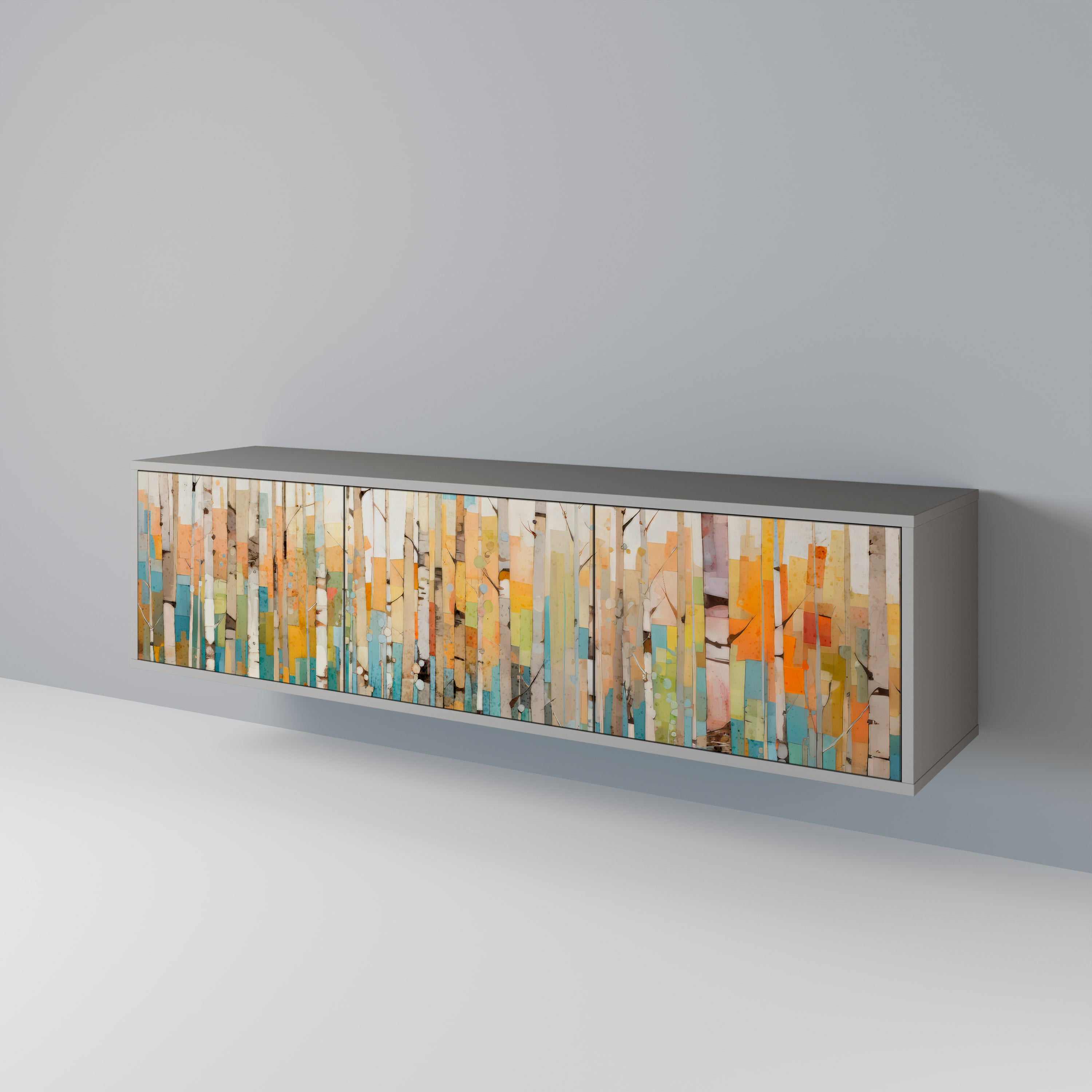 BIRCH KALEIDOSCOPE Mueble de TV de 3 Puertas