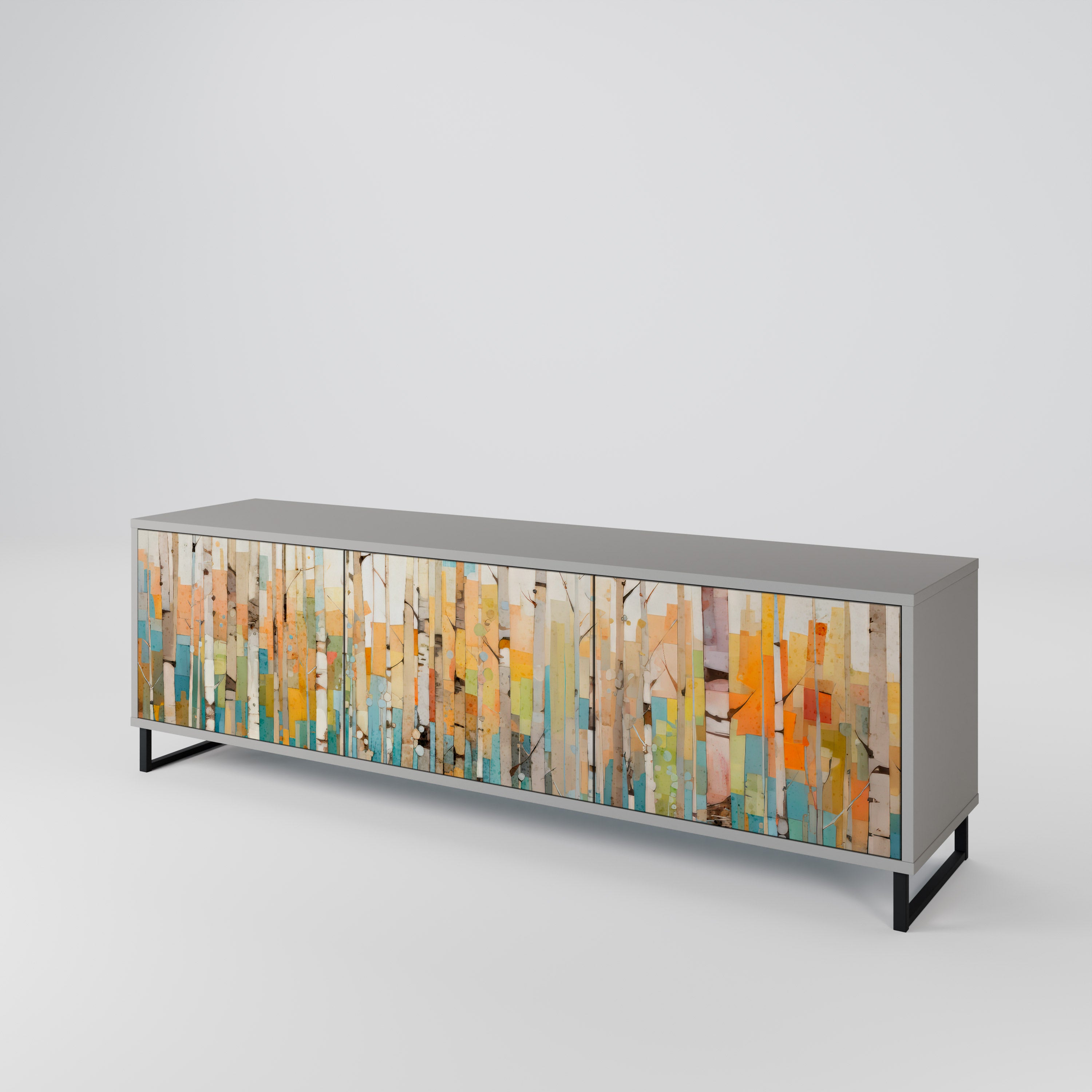 BIRCH KALEIDOSCOPE Mueble de TV de 3 Puertas