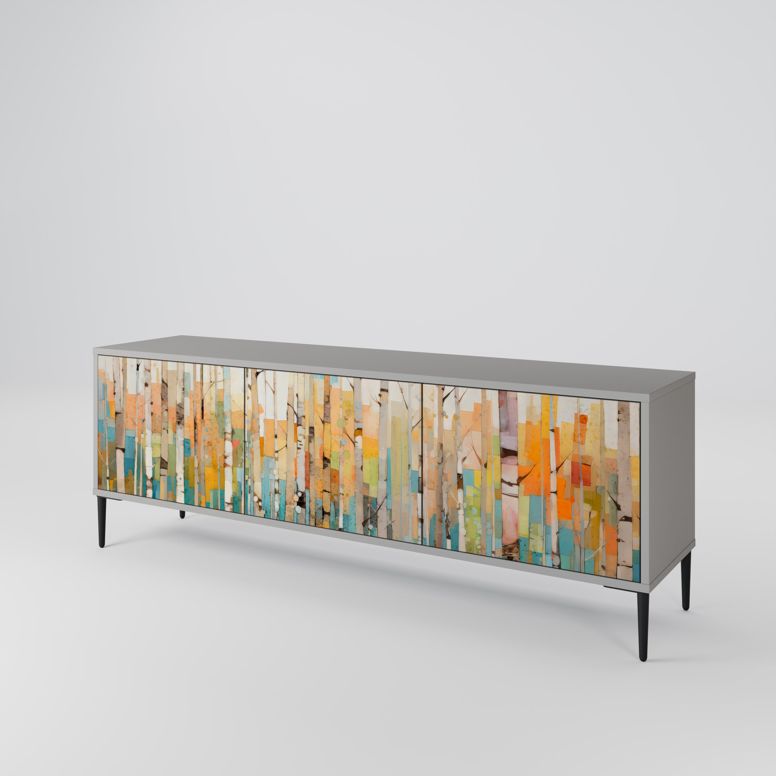BIRCH KALEIDOSCOPE Mueble de TV de 3 Puertas
