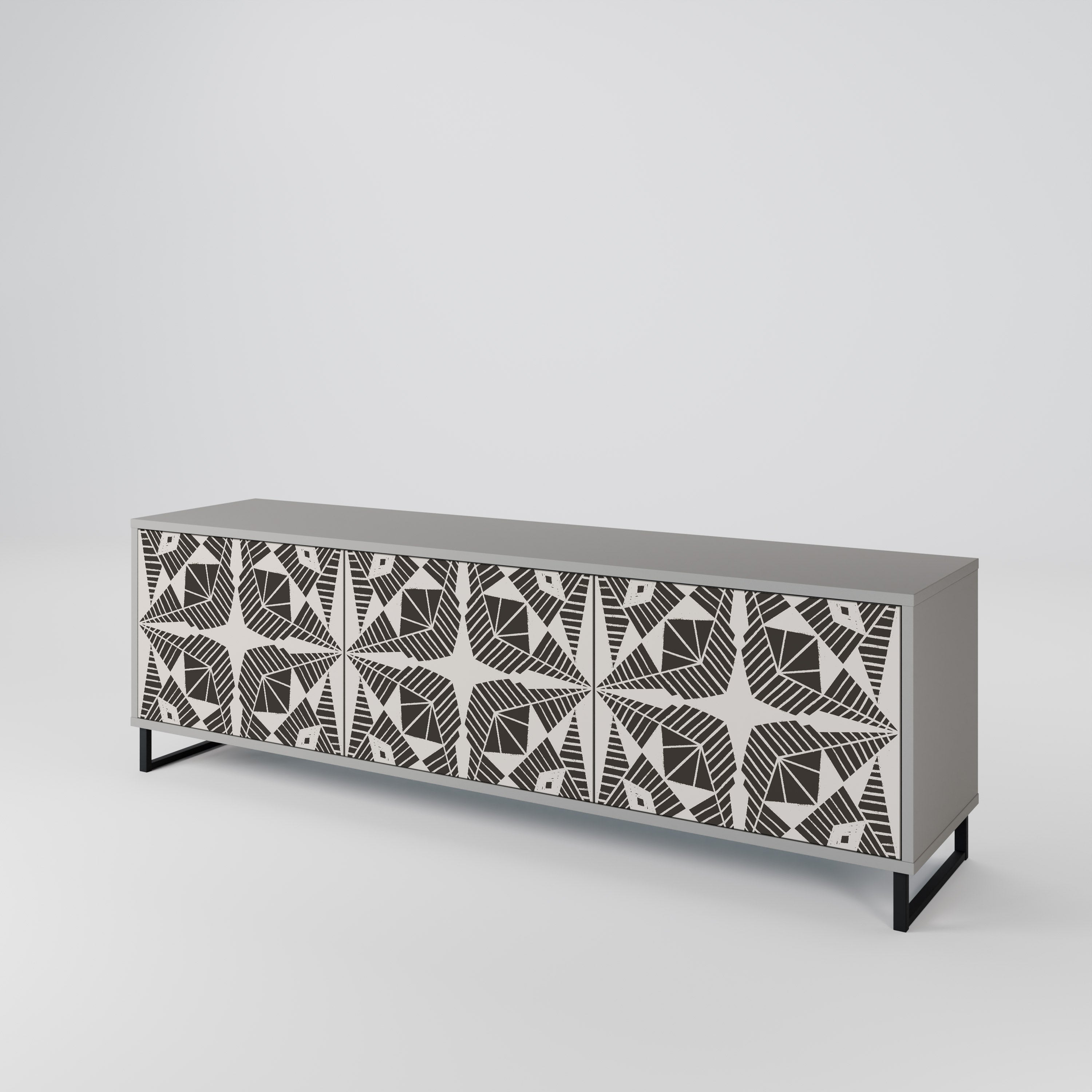 MONOCHROME NEXUS Mueble de TV de 3 Puertas