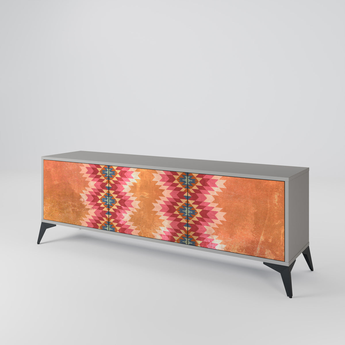 INDIAN FOLK Mueble de TV de 3 Puertas