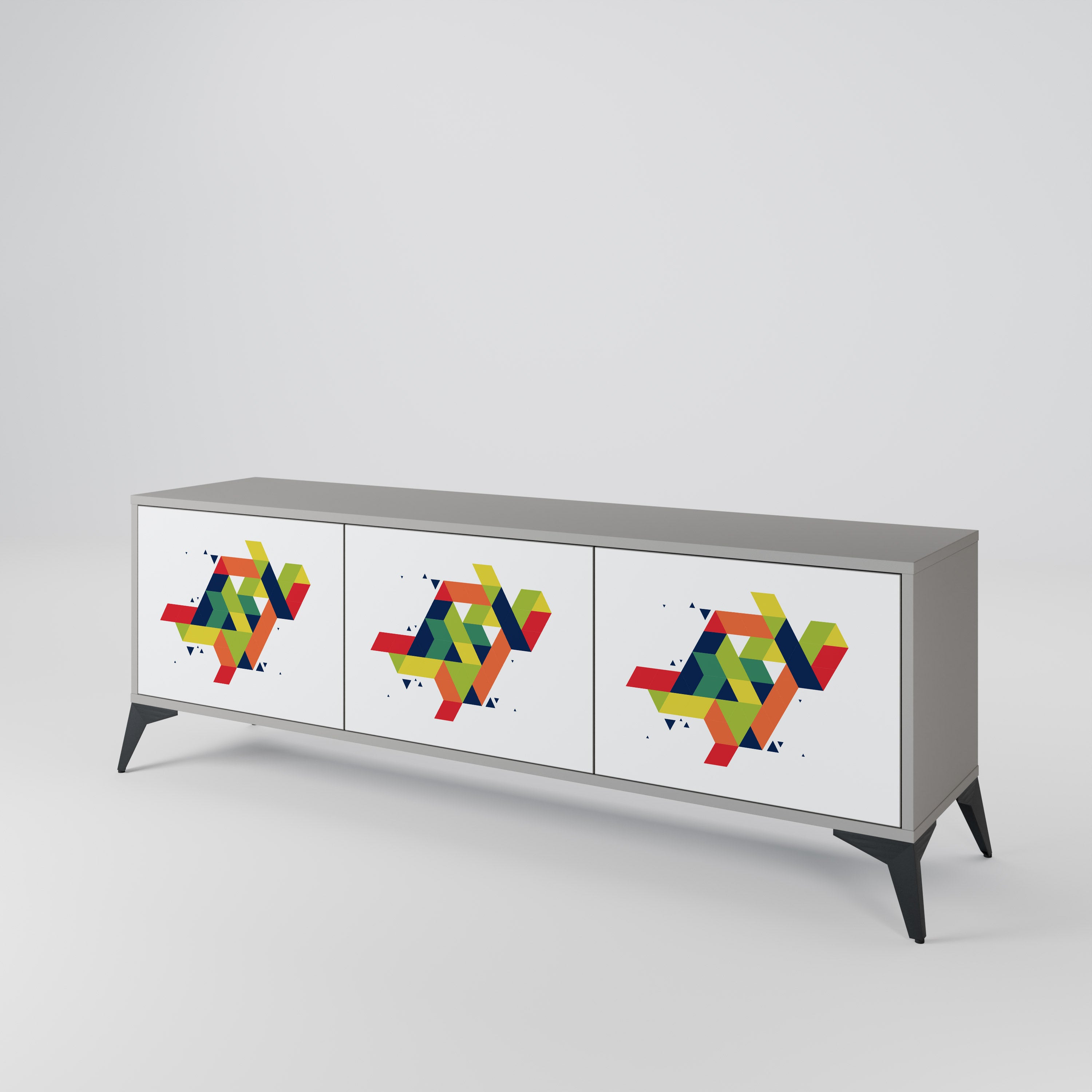 FUTURE SIGN Mueble de TV de 3 Puertas
