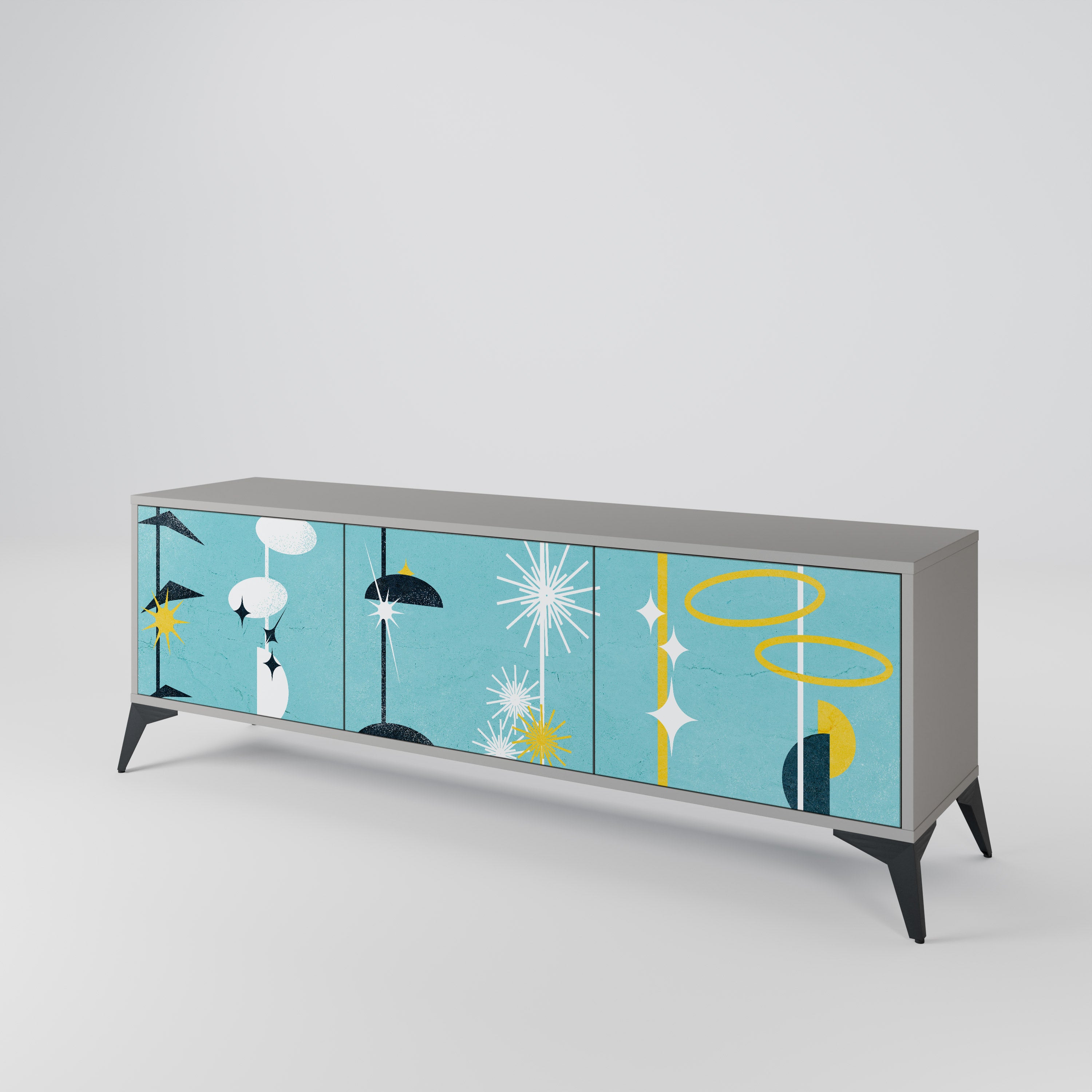 PATHS TO HAPPINESS Mueble de TV de 3 Puertas
