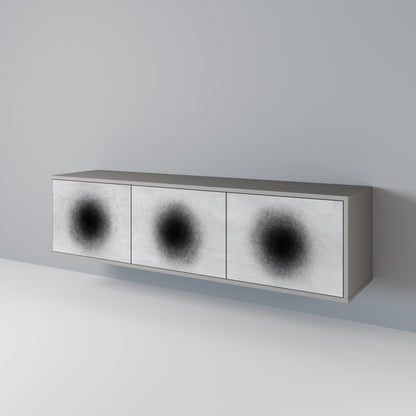 BLACK HOLE Mueble de TV de 3 Puertas