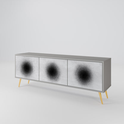 BLACK HOLE Mueble de TV de 3 Puertas