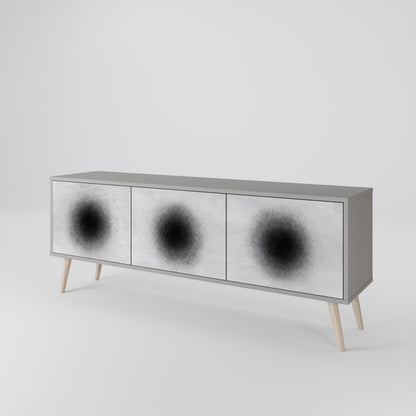 BLACK HOLE Mueble de TV de 3 Puertas