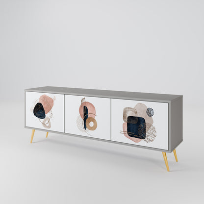 COLORFUL SHAPES Mueble de TV de 3 Puertas