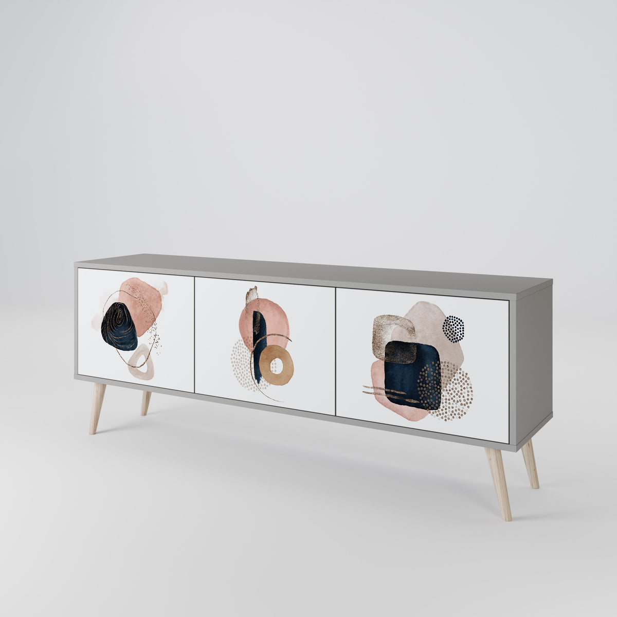 COLORFUL SHAPES Mueble de TV de 3 Puertas