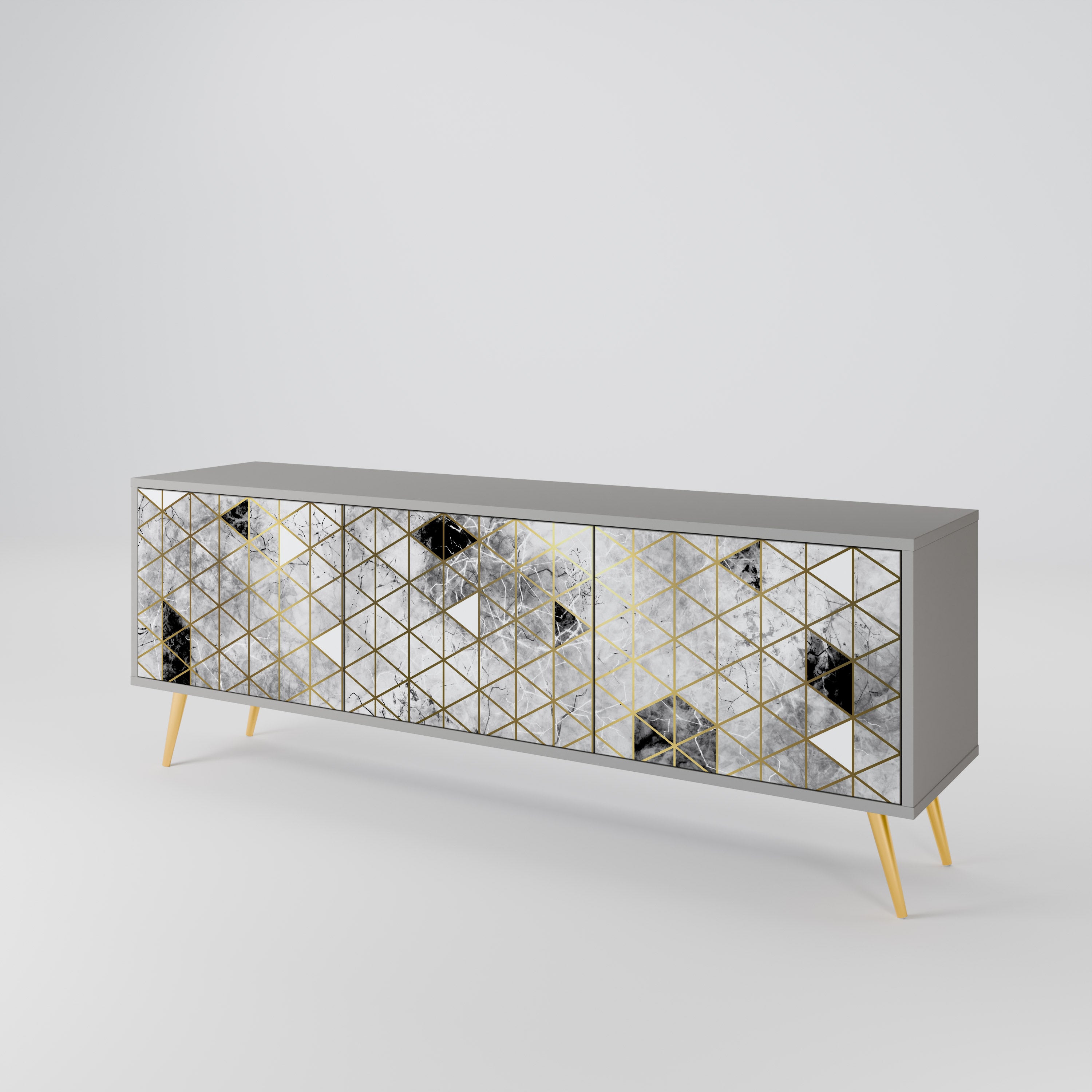 ASHEN ARIA 3-Door TV Cabinet