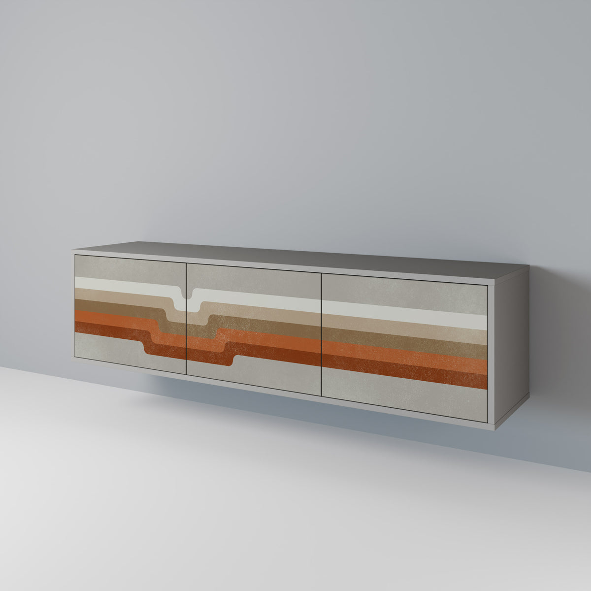 PECULIAR TRAIL Mueble de TV de 3 Puertas