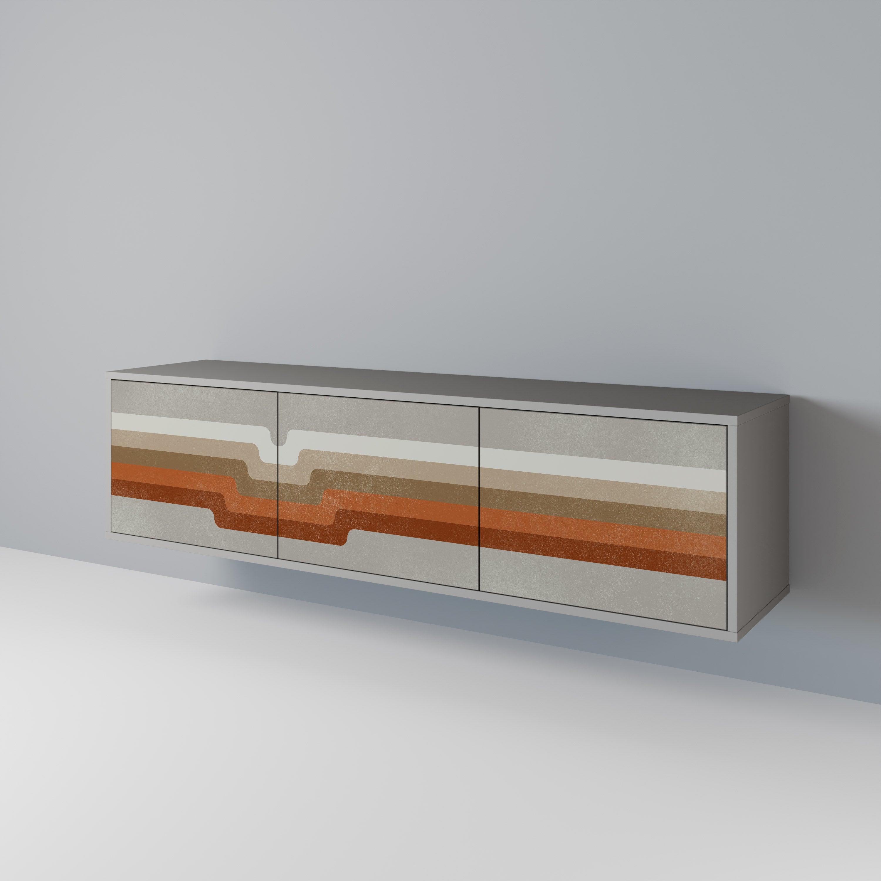 PECULIAR TRAIL Mueble de TV de 3 Puertas