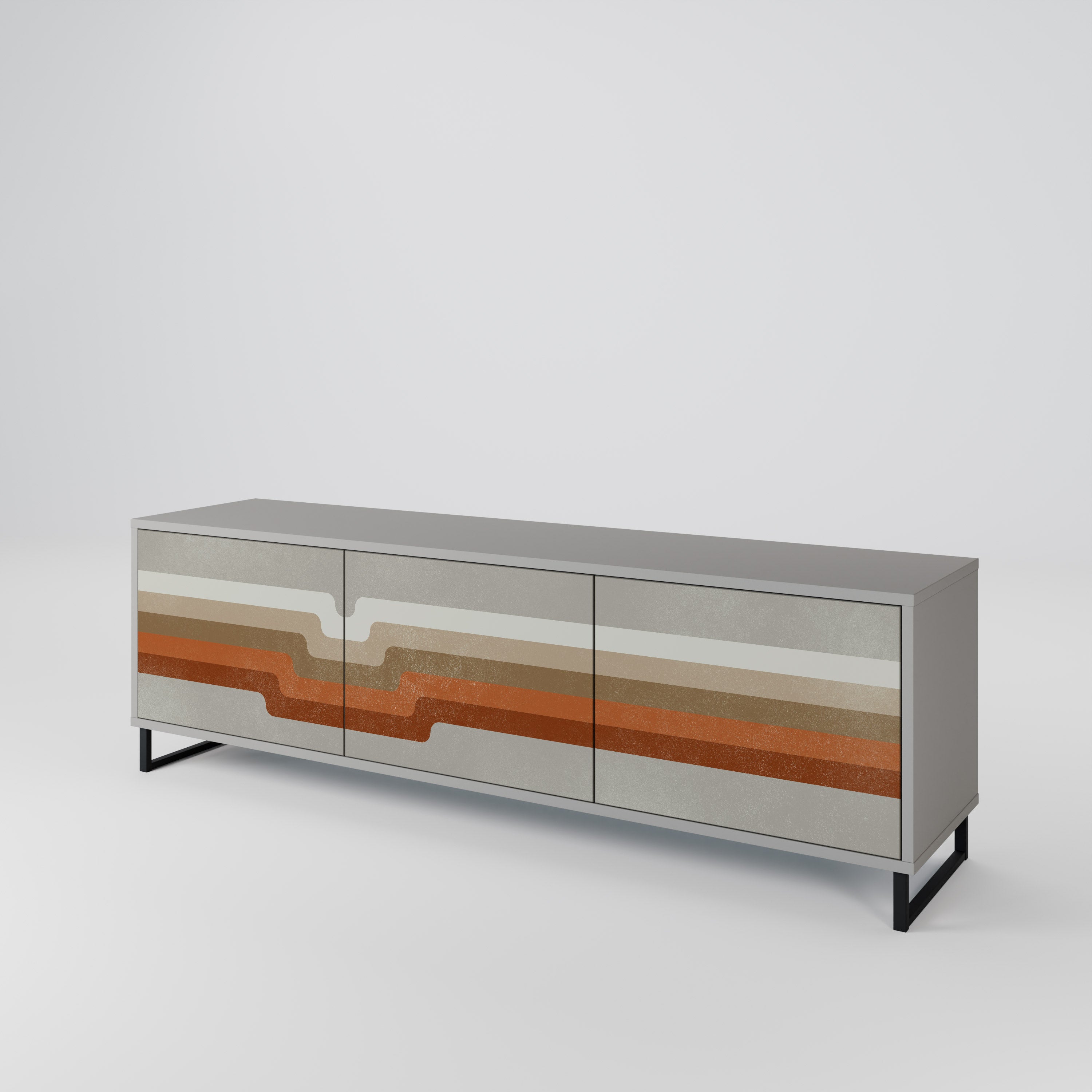 PECULIAR TRAIL Mueble de TV de 3 Puertas