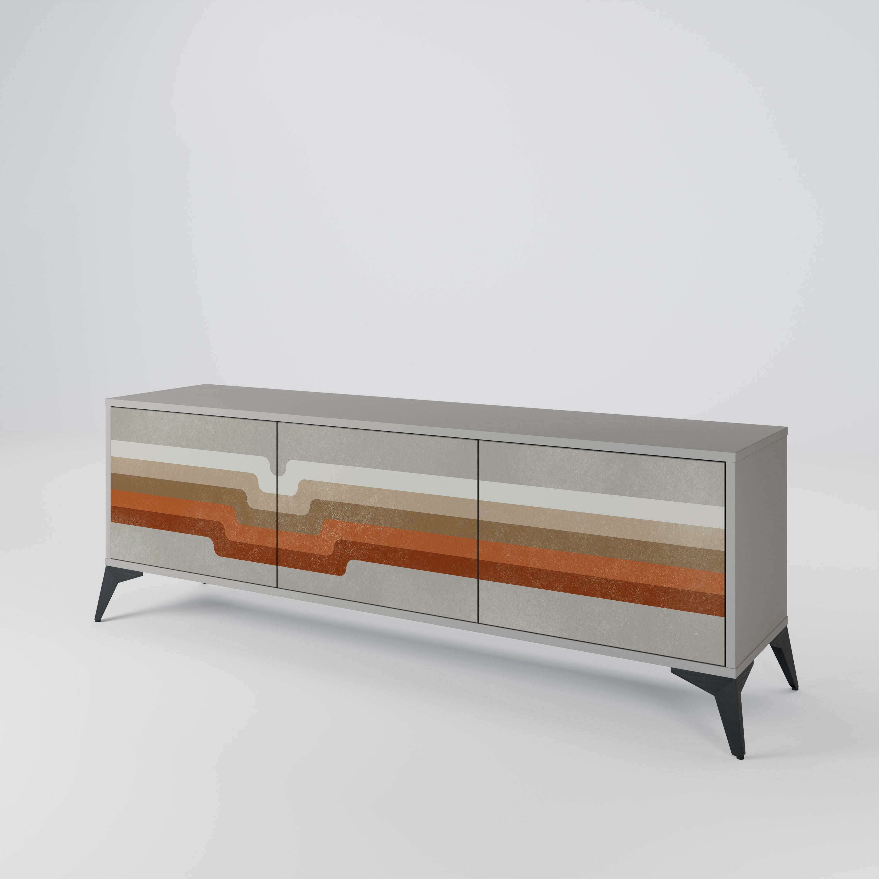 PECULIAR TRAIL Mueble de TV de 3 Puertas
