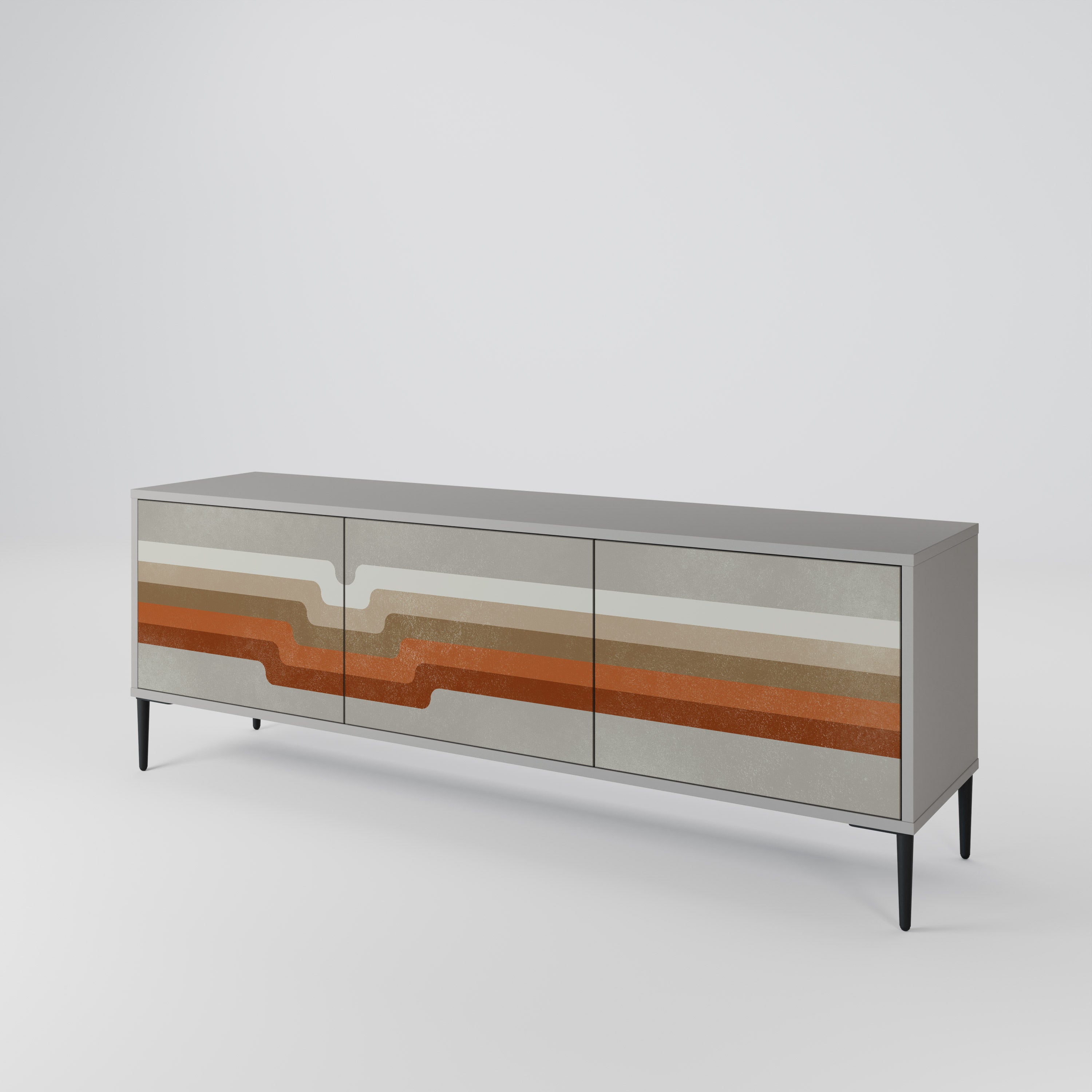 PECULIAR TRAIL Mueble de TV de 3 Puertas