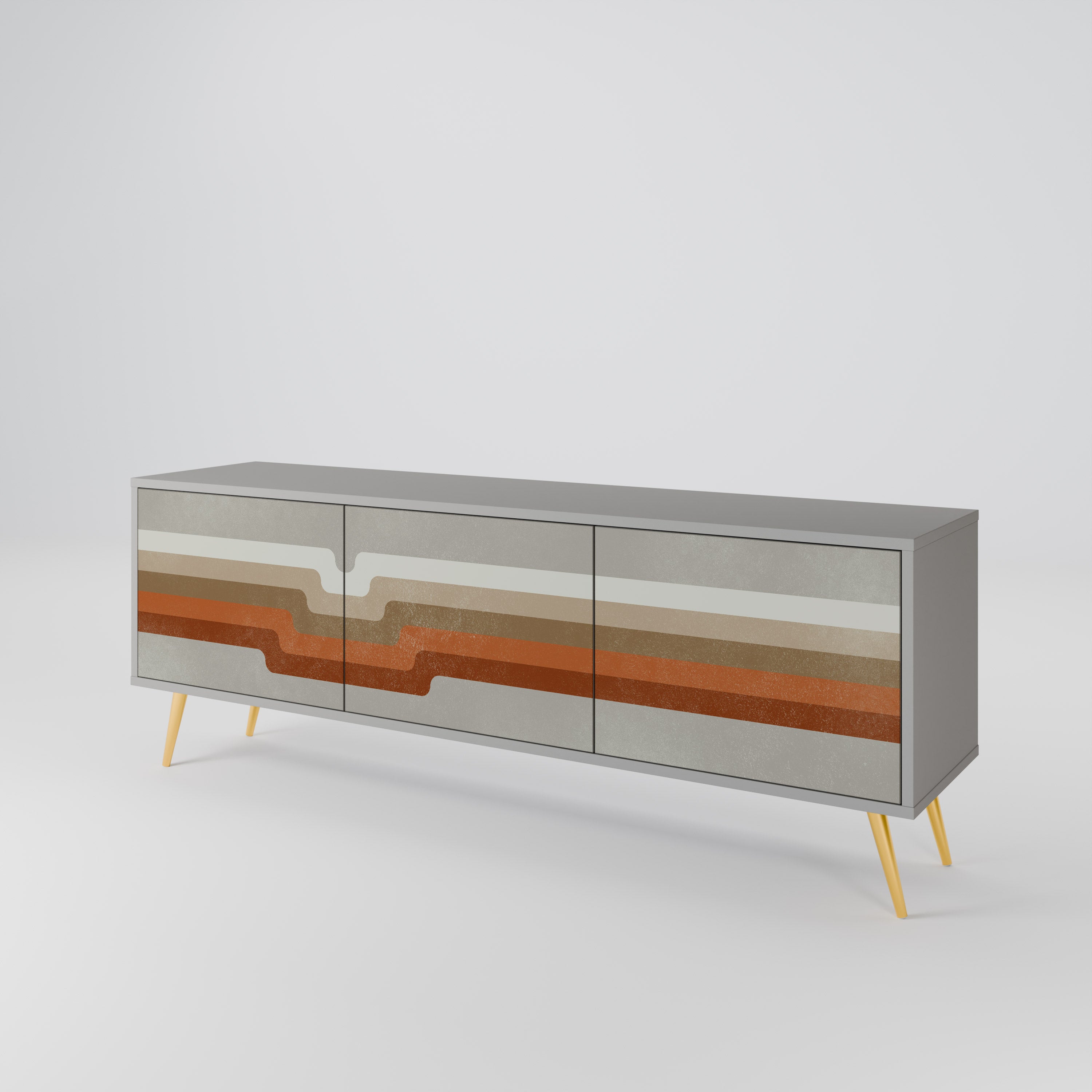 PECULIAR TRAIL Mueble de TV de 3 Puertas