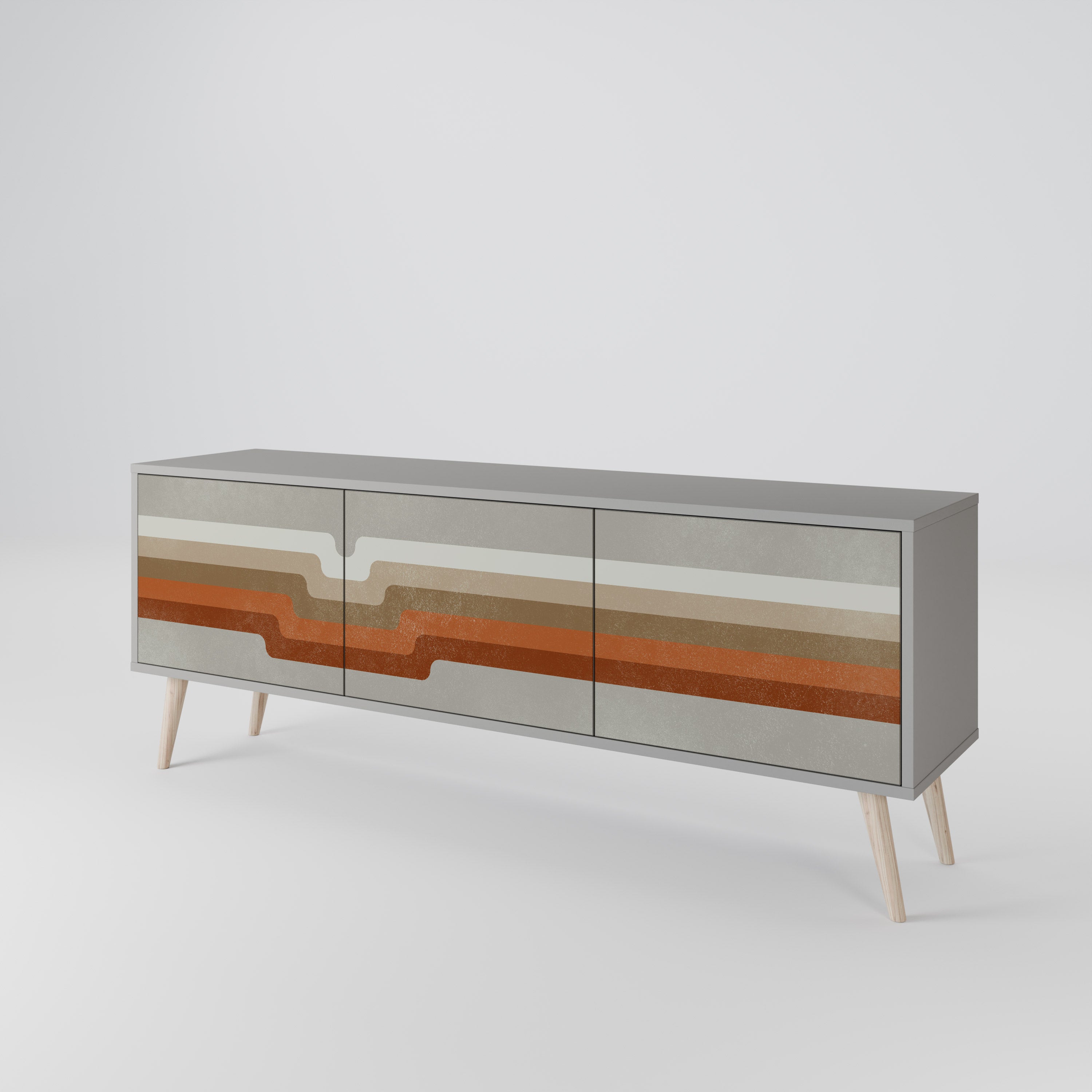 PECULIAR TRAIL Mueble de TV de 3 Puertas