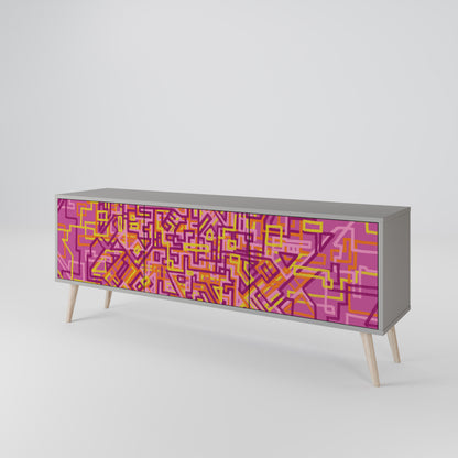LOVELY MEMORIES Mueble de TV de 3 Puertas