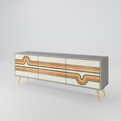 EXCEPTIONAL STREAM Mueble de TV de 3 Puertas