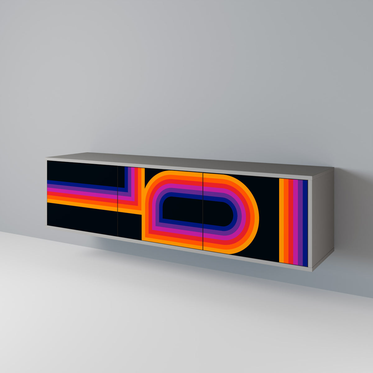 BLINDED BY THE LIGHTS Mueble de TV de 3 Puertas