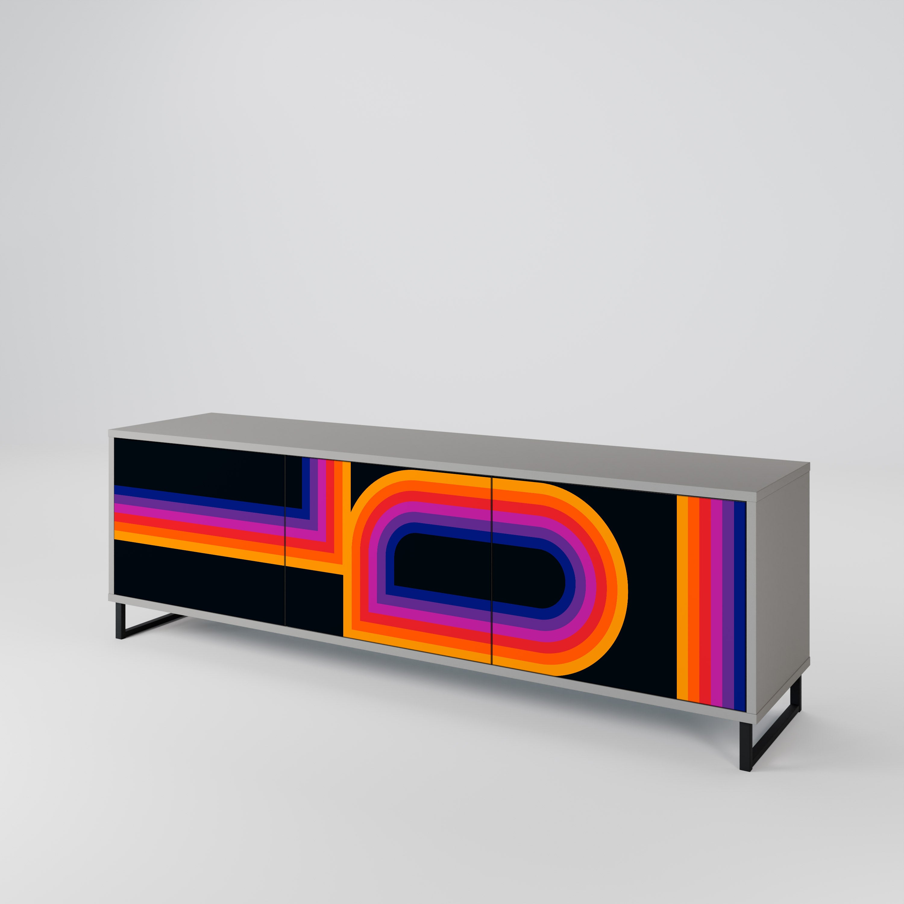 BLINDED BY THE LIGHTS 3-Door TV Cabinet