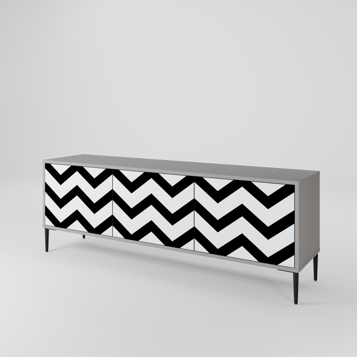 CLASSIC ZIG ZAG Mueble de TV de 3 Puertas