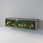 VIRGIN FOREST WITH SUNSET Mueble de TV de 3 Puertas en Acabado Gris