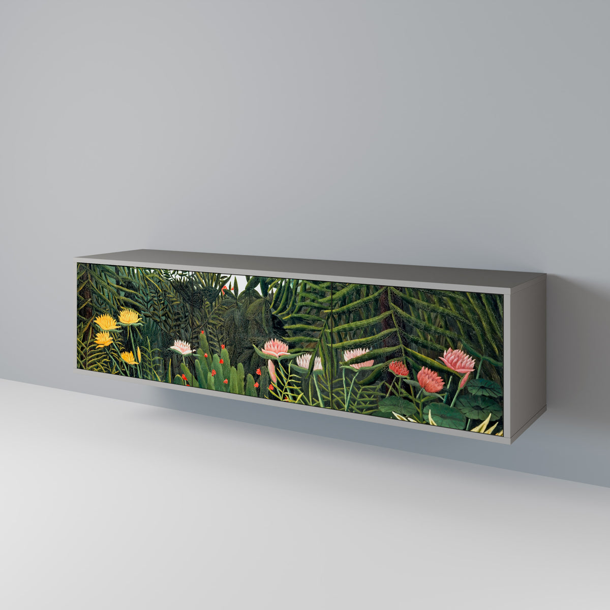 VIRGIN FOREST WITH SUNSET Mueble de TV de 3 Puertas