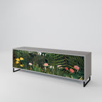 VIRGIN FOREST WITH SUNSET Mueble de TV de 3 Puertas en Acabado Gris