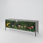 VIRGIN FOREST WITH SUNSET Mueble de TV de 3 Puertas en Acabado Gris