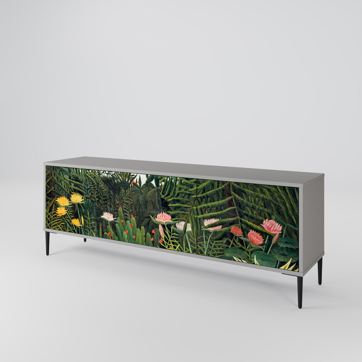 VIRGIN FOREST WITH SUNSET Mueble de TV de 3 Puertas