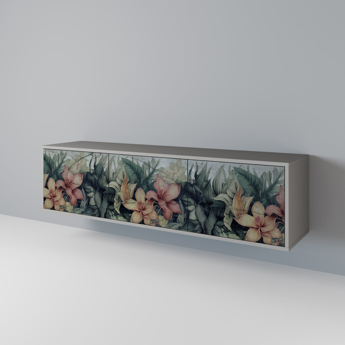 HEAVENLY BLOOM Mueble de TV de 3 Puertas