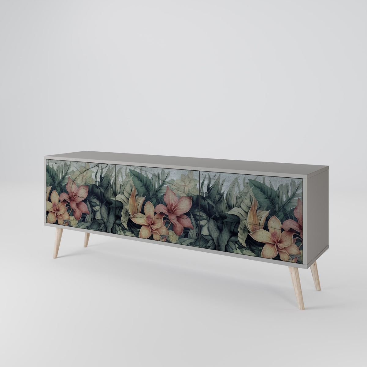 HEAVENLY BLOOM Mueble de TV de 3 Puertas